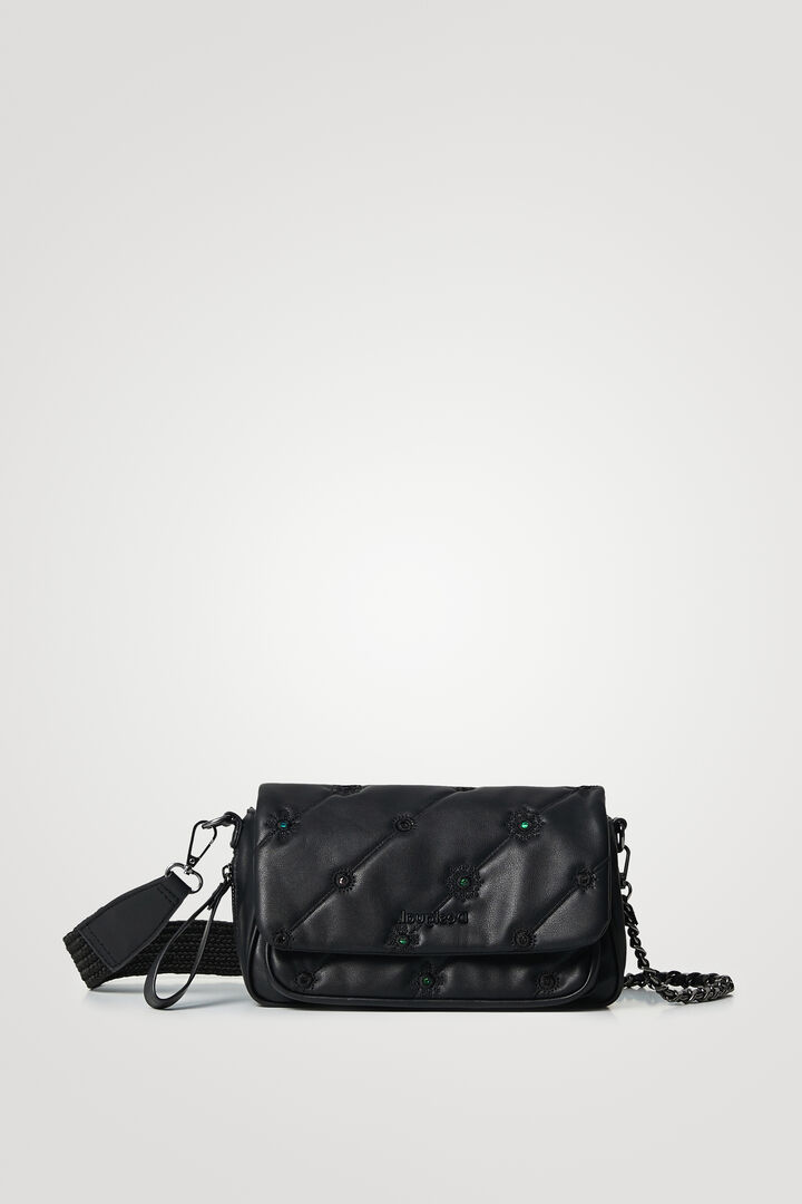 Bolso bandolera acolchado efecto piel | Desigual