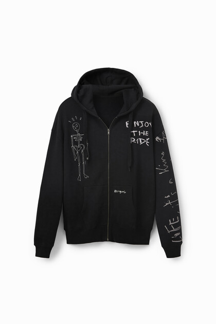 Oversize zip-up hoodie