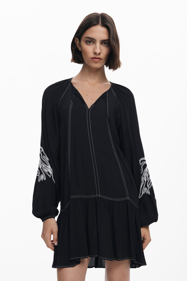 Boho-jurk met borduursels | Desigual