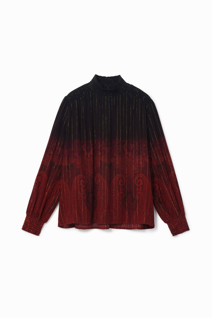 Loose paisley and Lurex blouse | Desigual