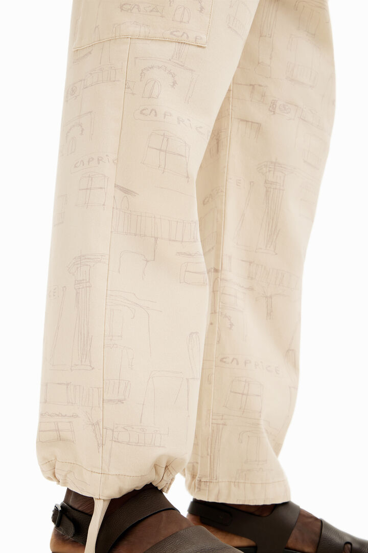 Printed cargo pants | Desigual