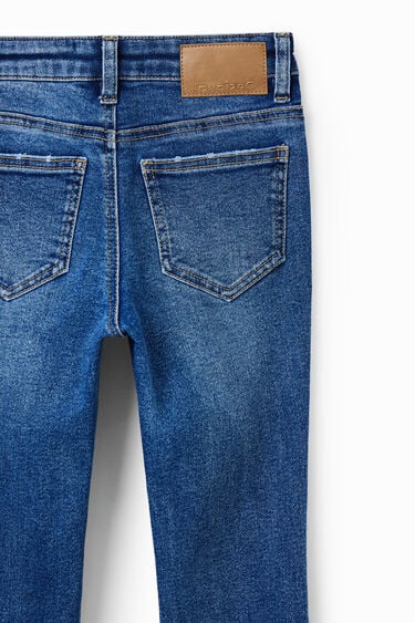 Lange Flare Jeans Stickereien | Desigual