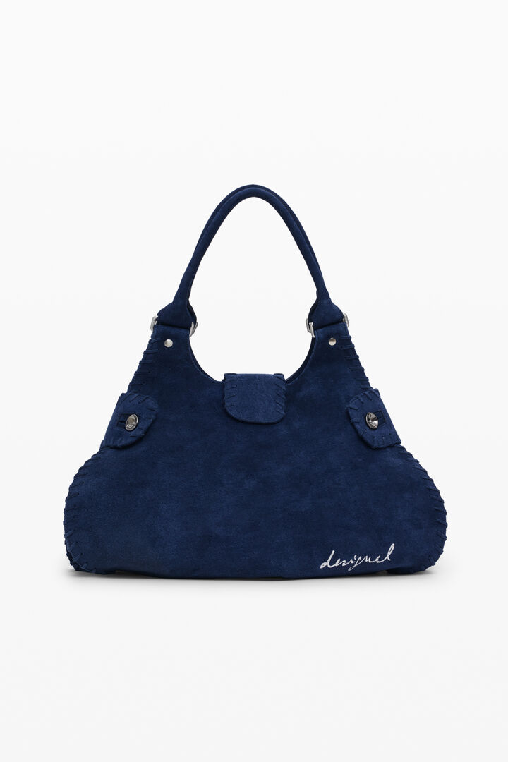 Small woven leather bag | Desigual