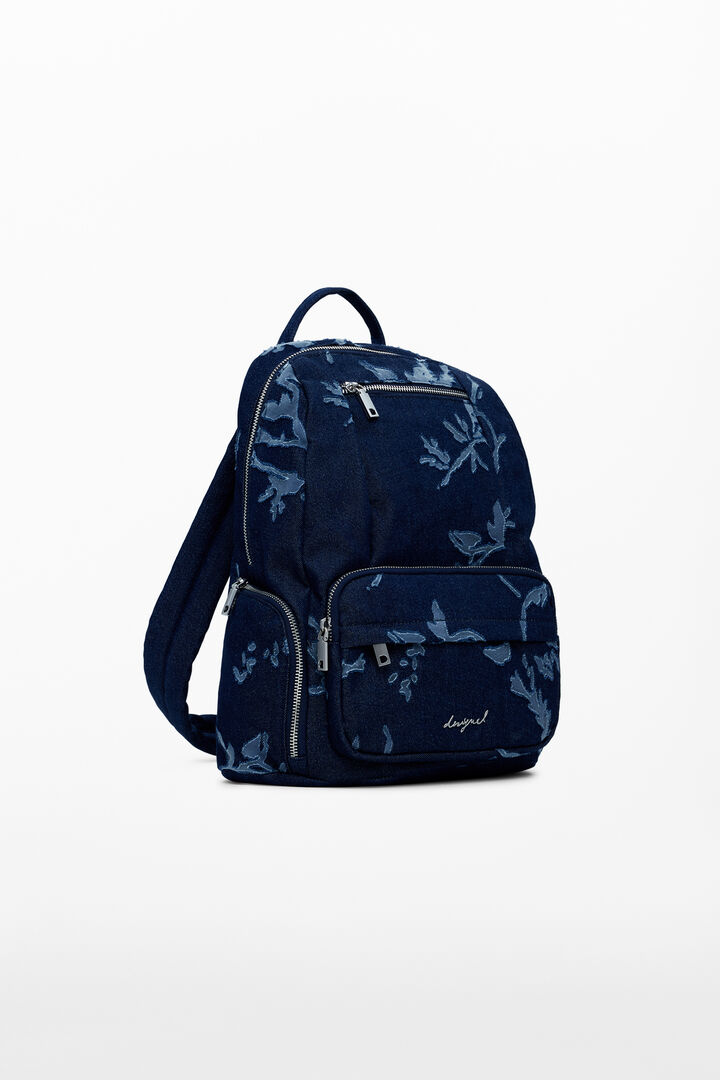 Motxilla denim devoré petita | Desigual