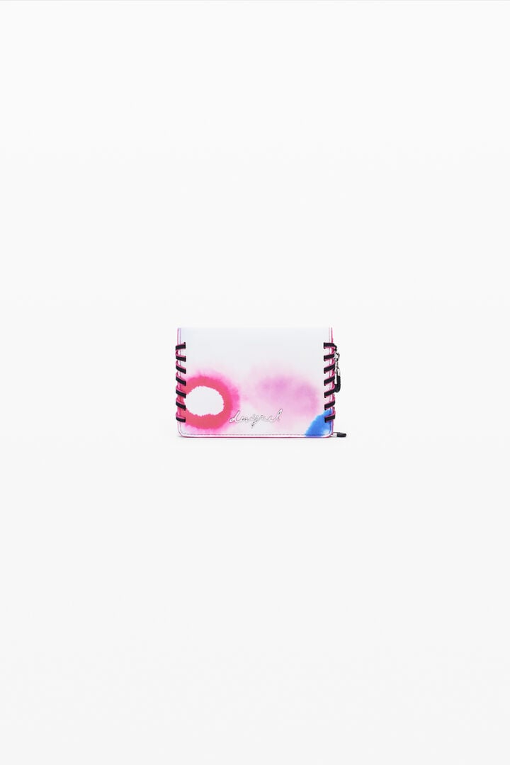 Small wallet with topstitching
