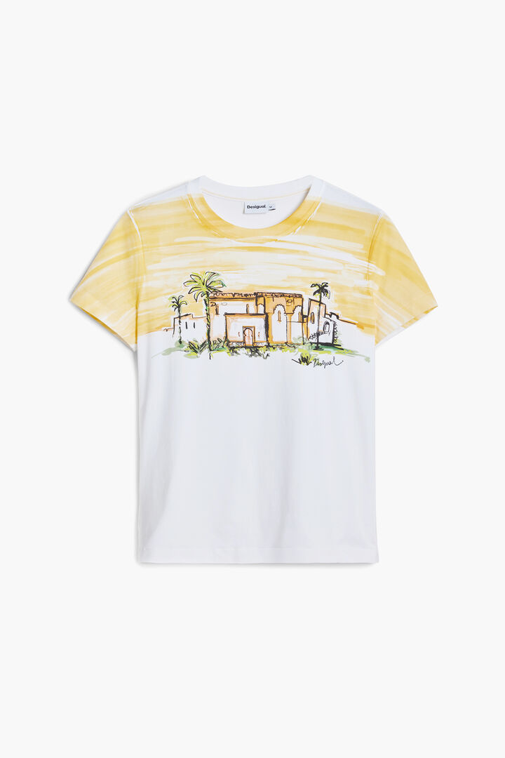 Short-sleeve palm tree T-shirt | Desigual