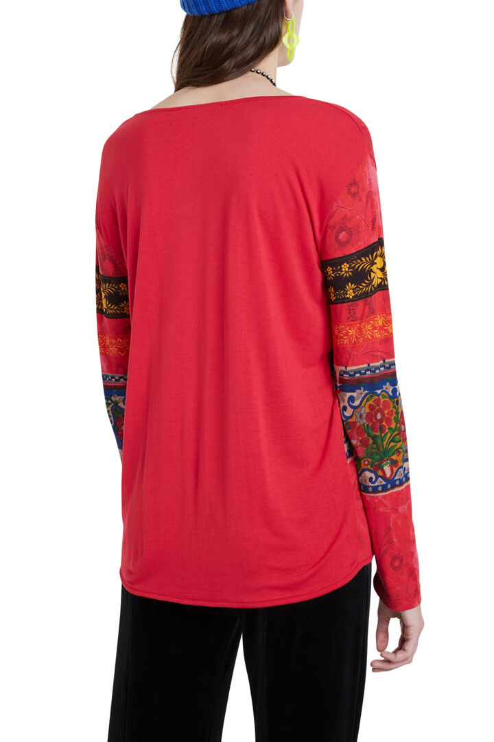 T-shirt frises fleurs | Desigual