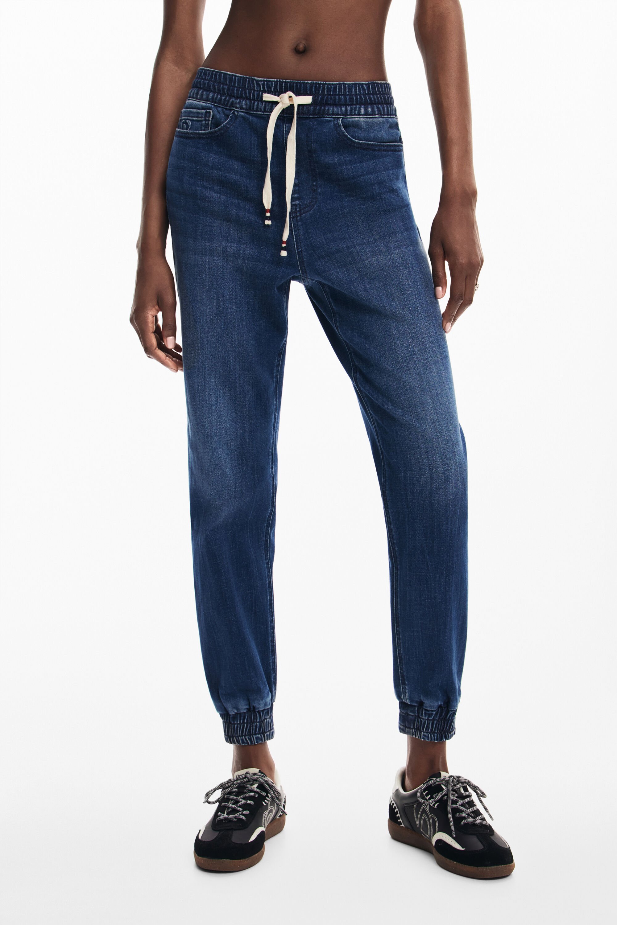 Denim jogger pants women's I Desigual.com