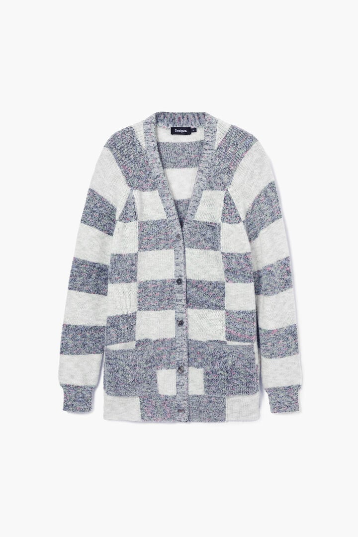 Mixed knit cardigan | Desigual