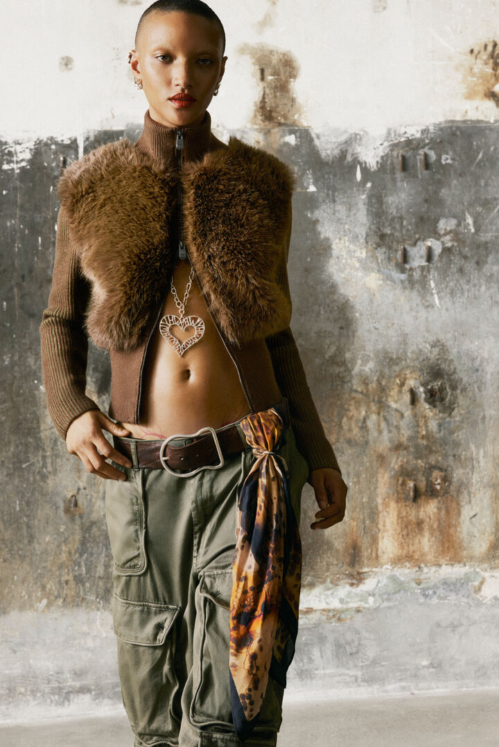 Gebreide trui met wol