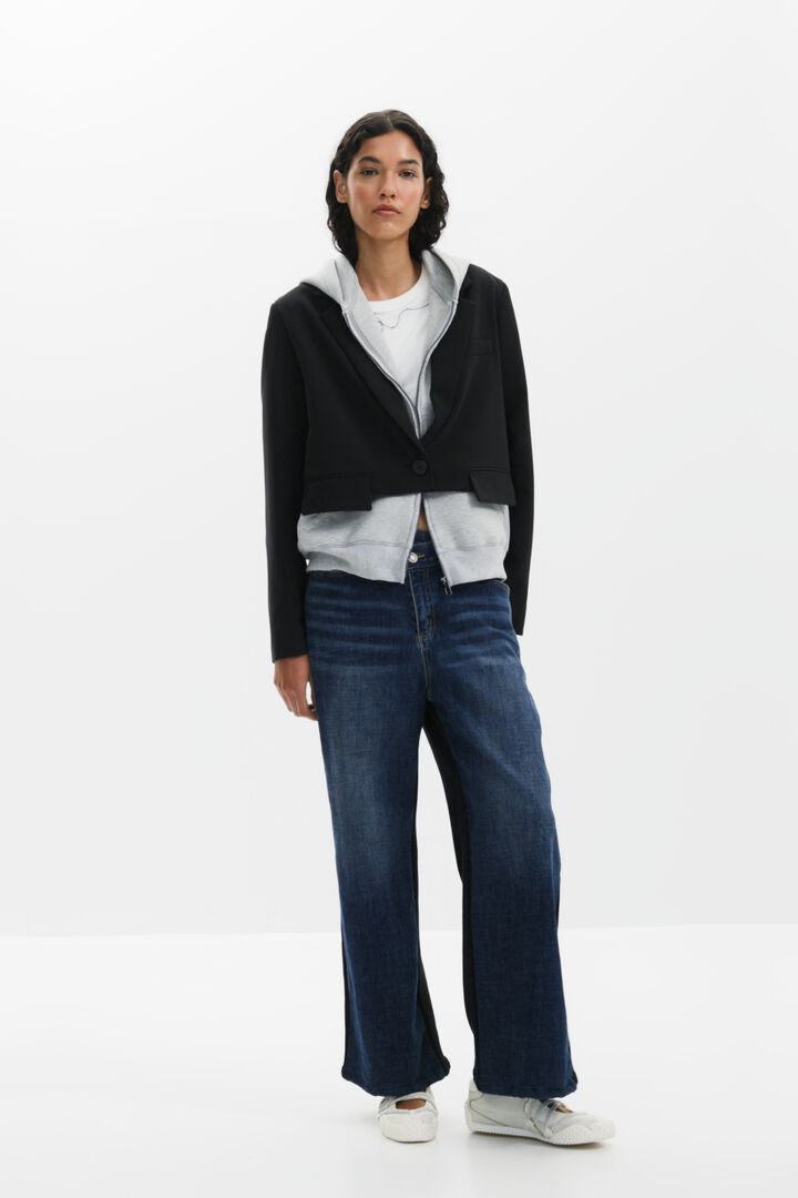 Blazer de malha combinada | Desigual