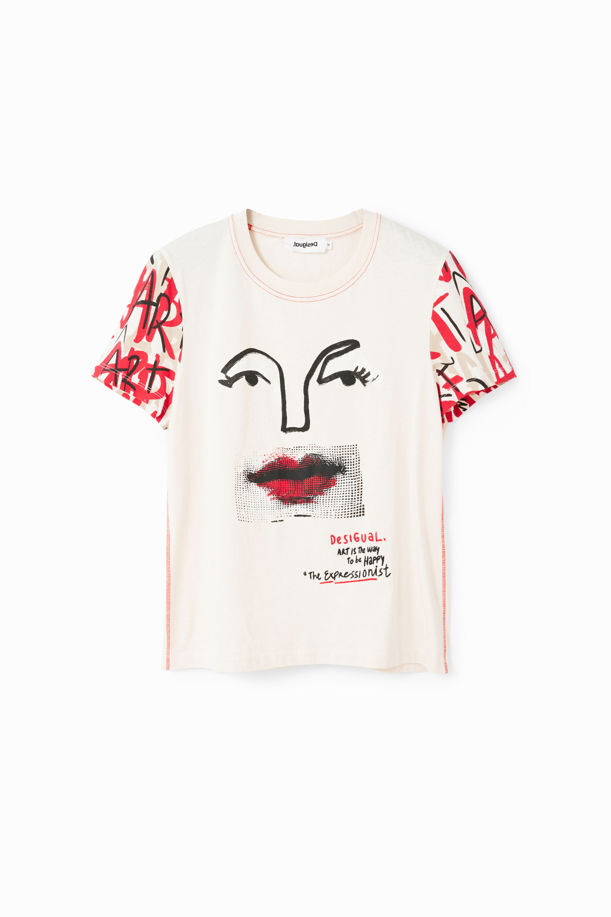 T-Shirt kunstvolles Gesicht