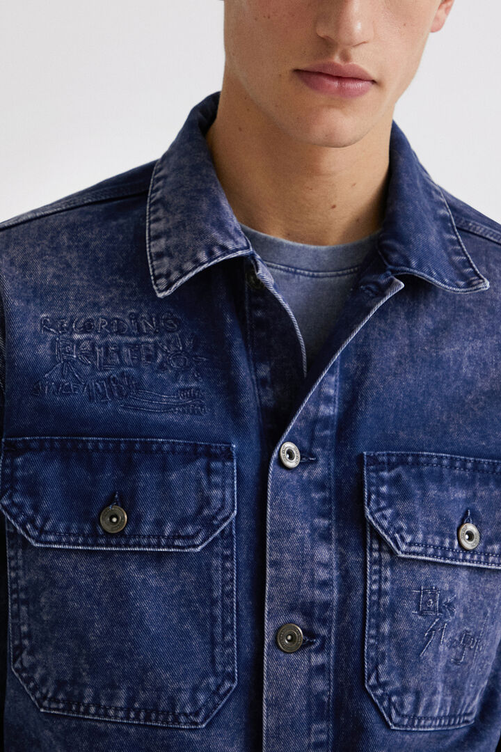 Giacca di jeans lavaggio consumato | Desigual