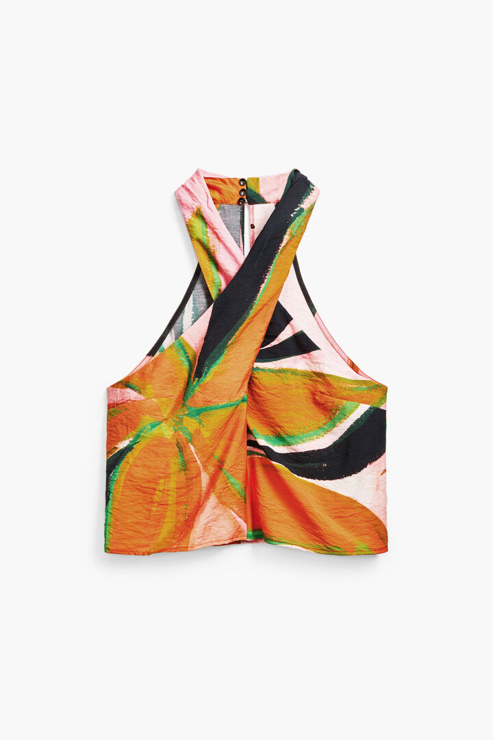 Crossed flowers T-shirt | Desigual