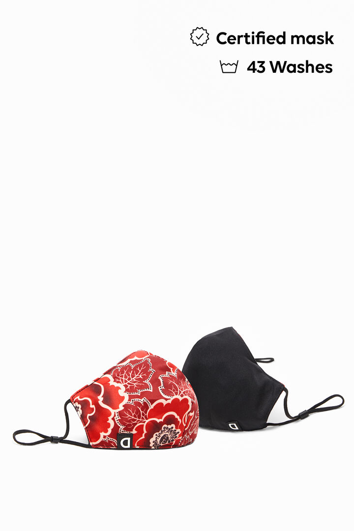 Mascarilla flores + funda | Desigual