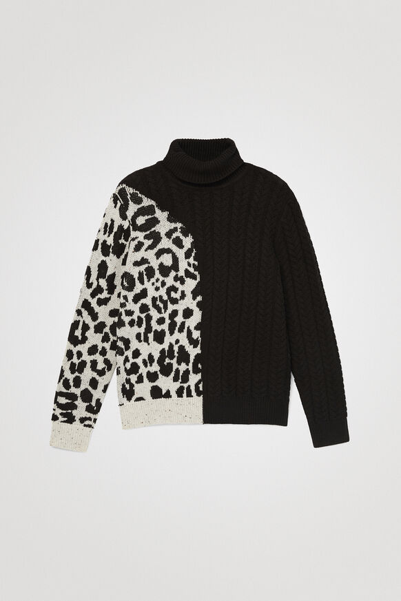 Knit jumper animal print | Desigual