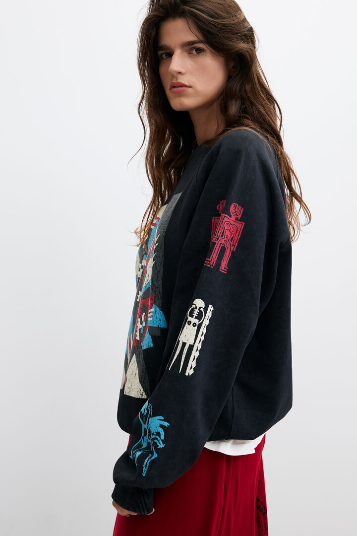 moletom estampado vintage