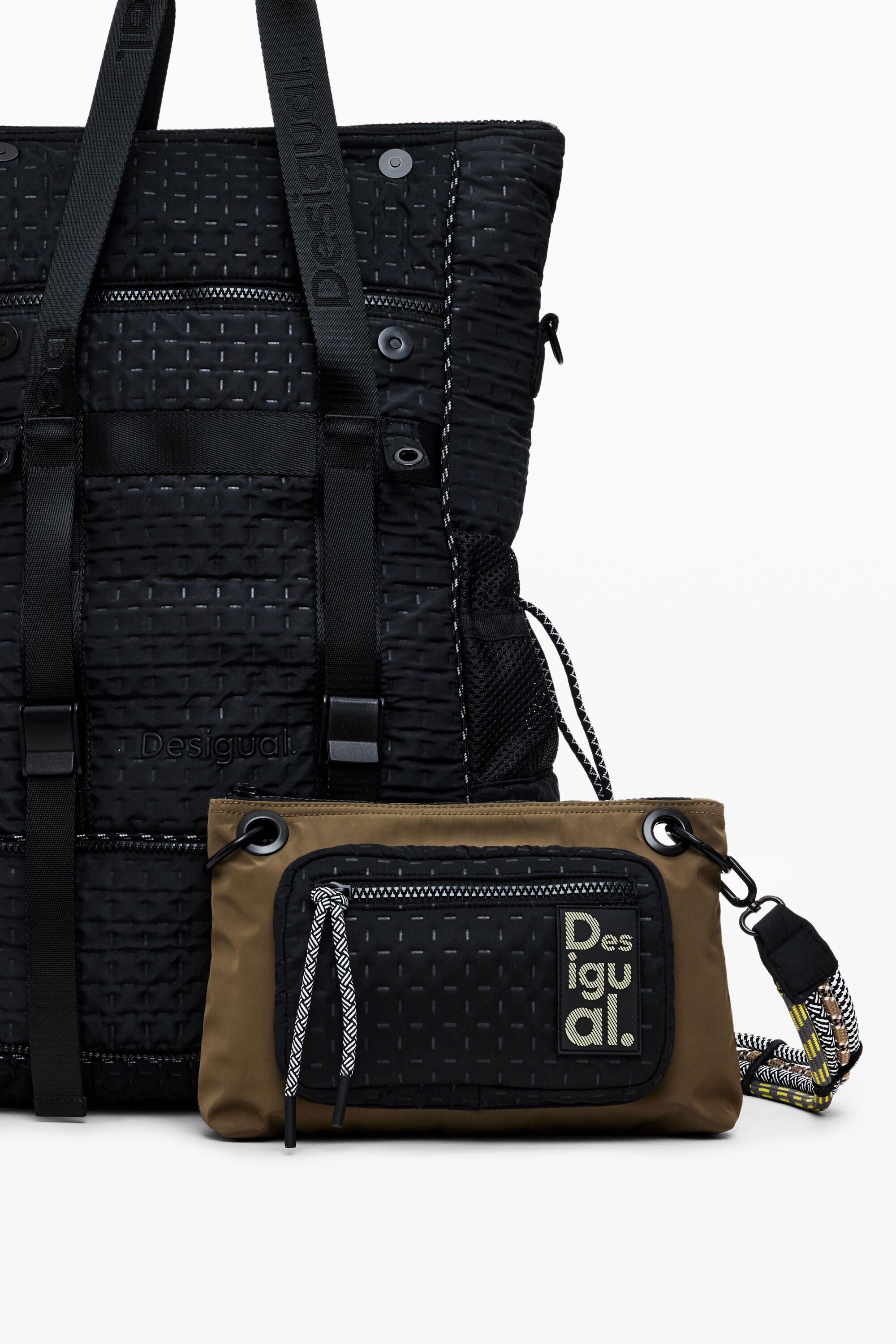 Desigual Xl Multiposition Voyager Backpack In Black