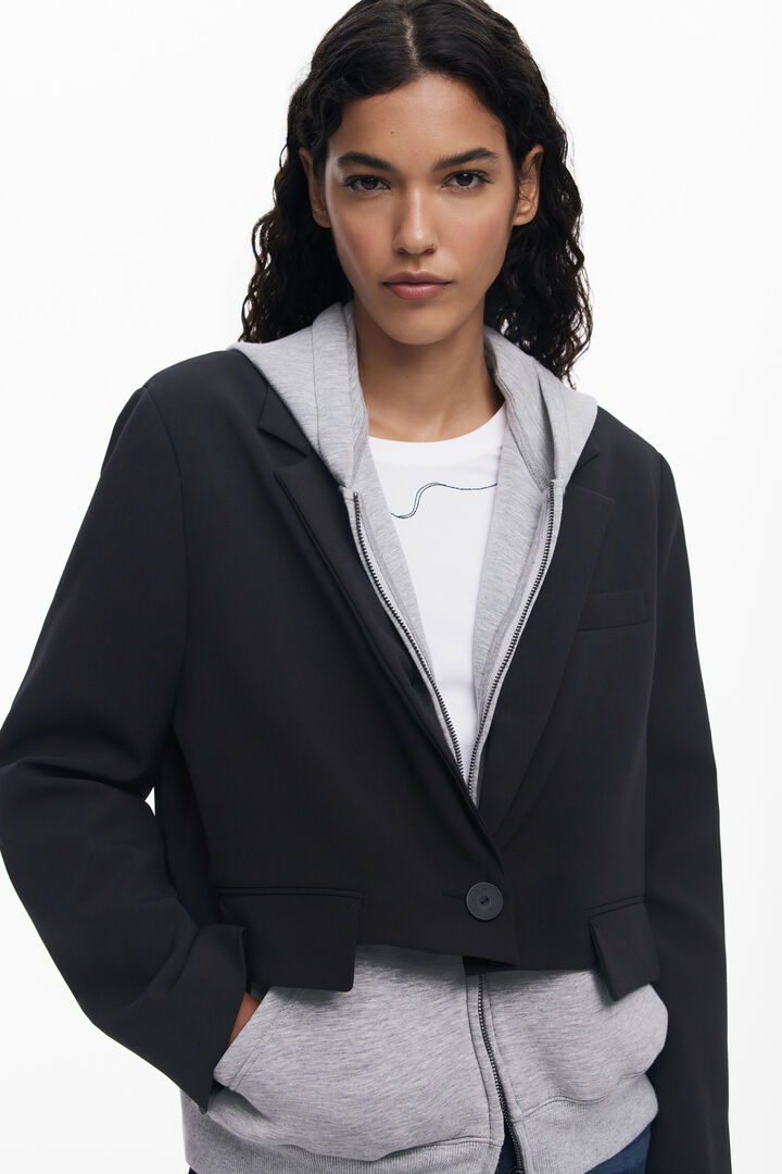 Blazer de malha combinada | Desigual