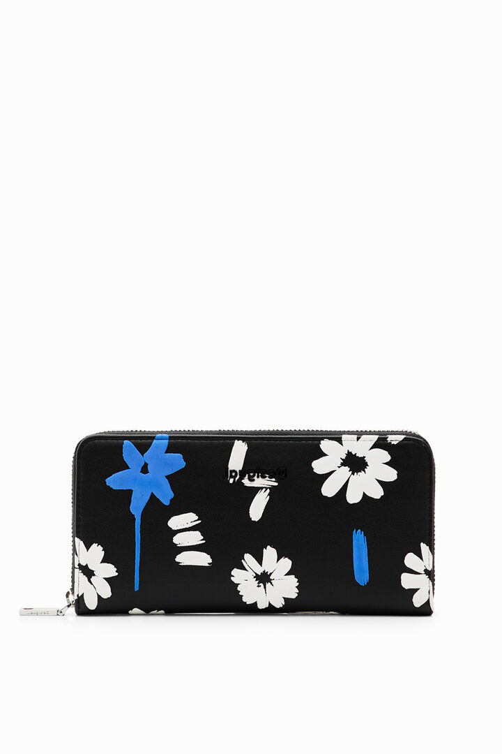 Large embossed flower wallet | Desigual