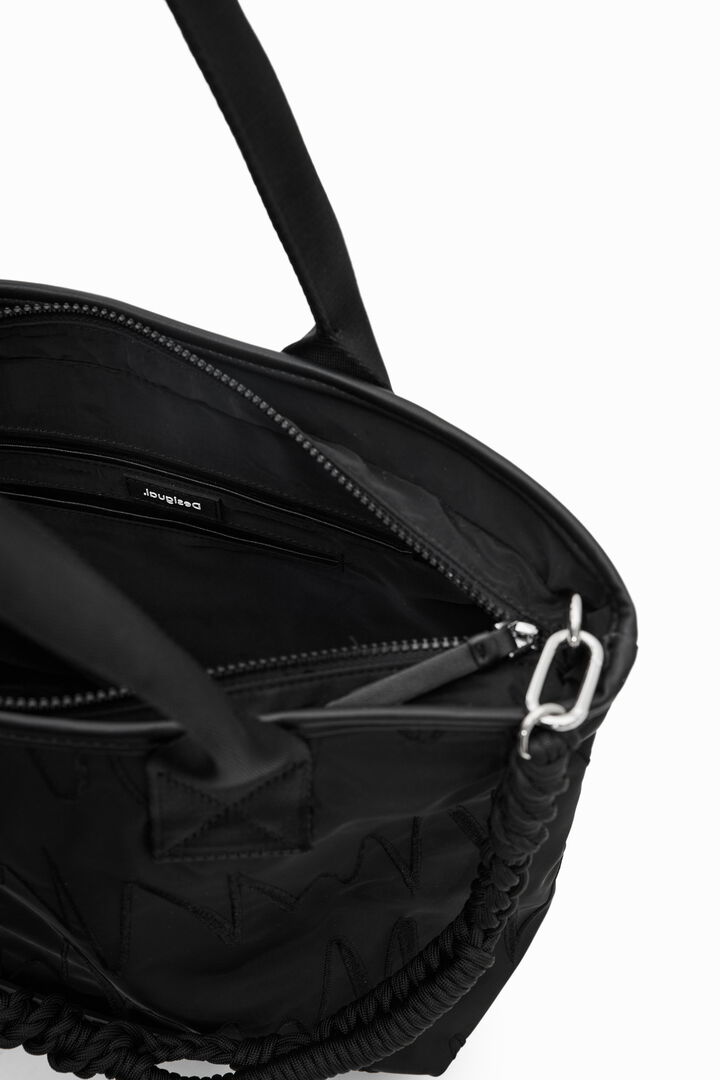 Large embroidered tote bag | Desigual