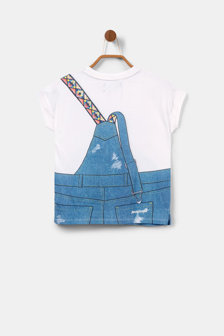 Camiseta trampantojo de peto vaquero | Desigual