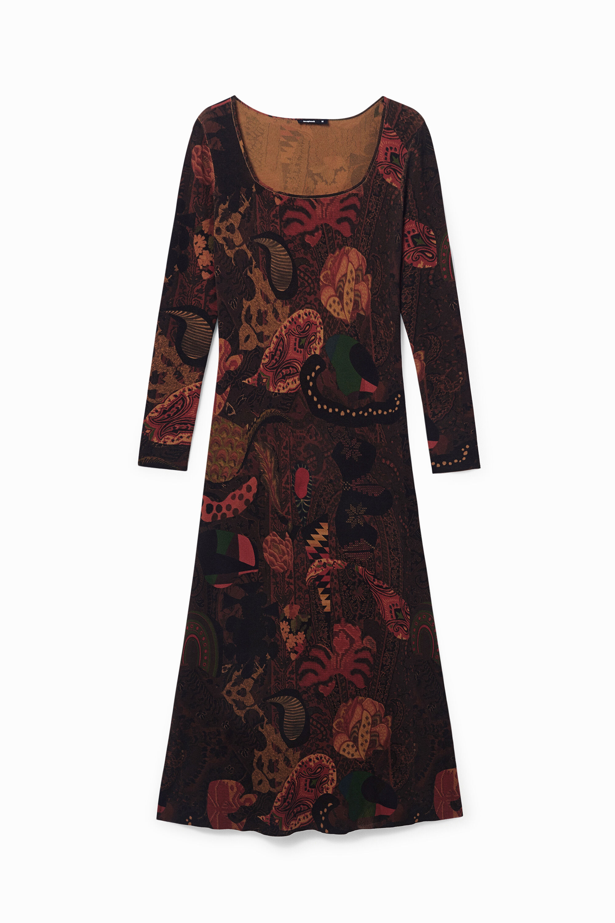 Langes Paisley-Kleid