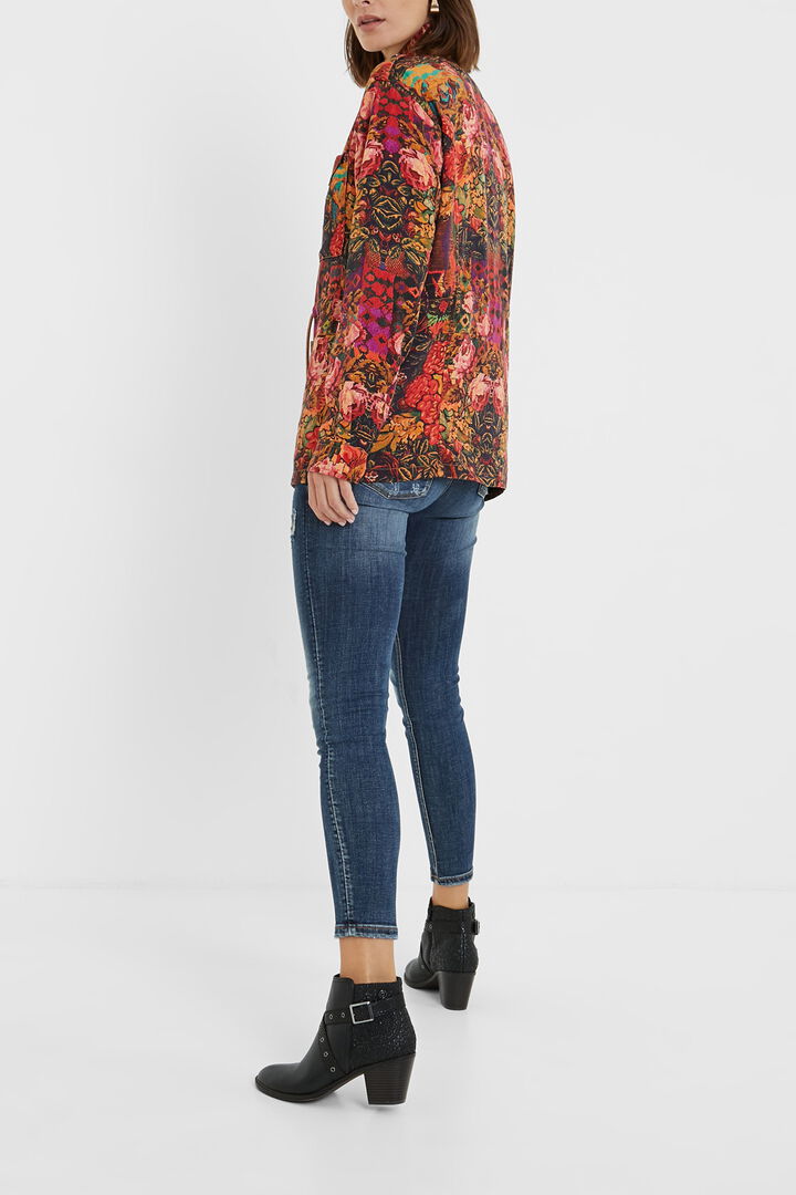 Straight floral parka | Desigual