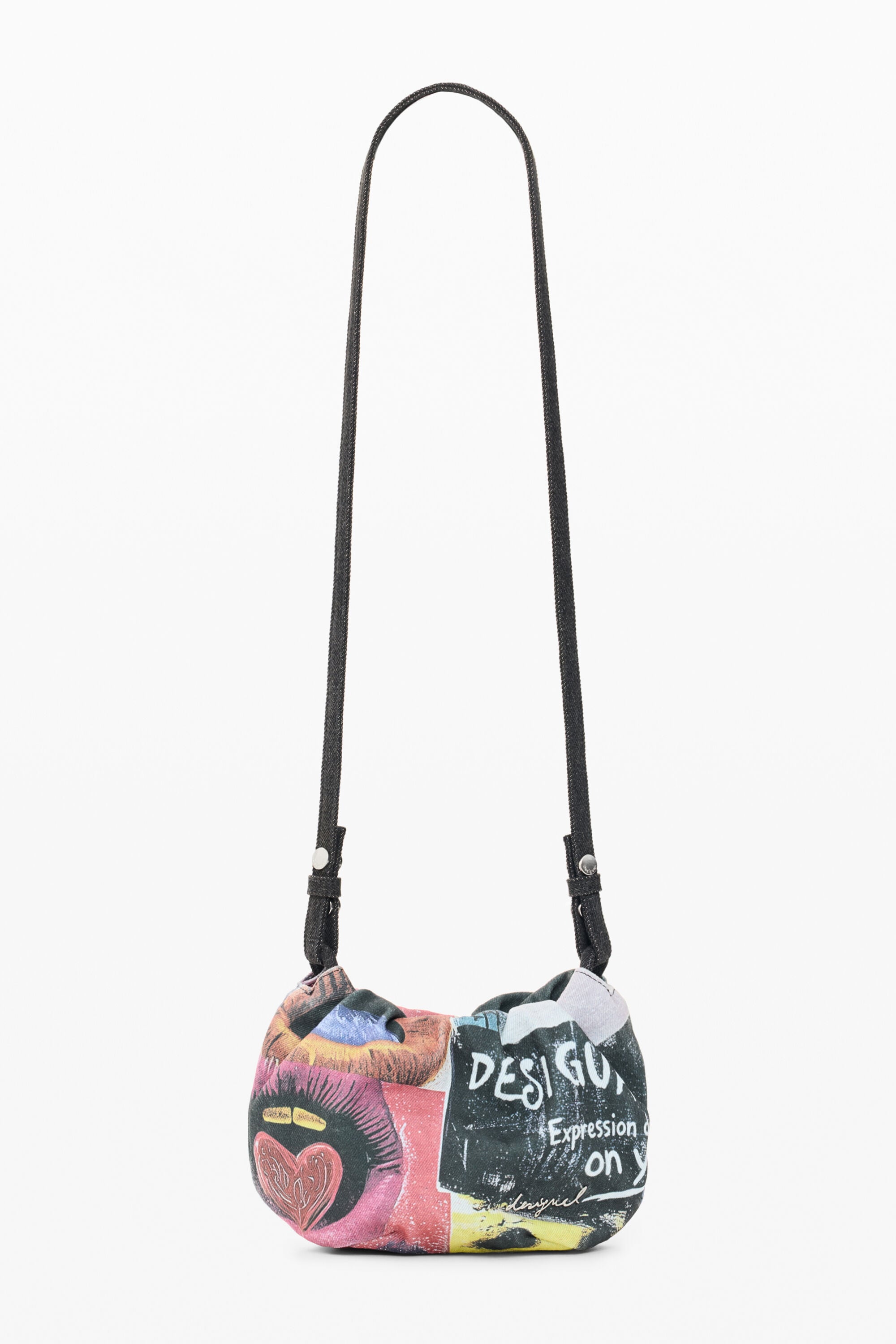 Monedero Bandolera Estampado Grande