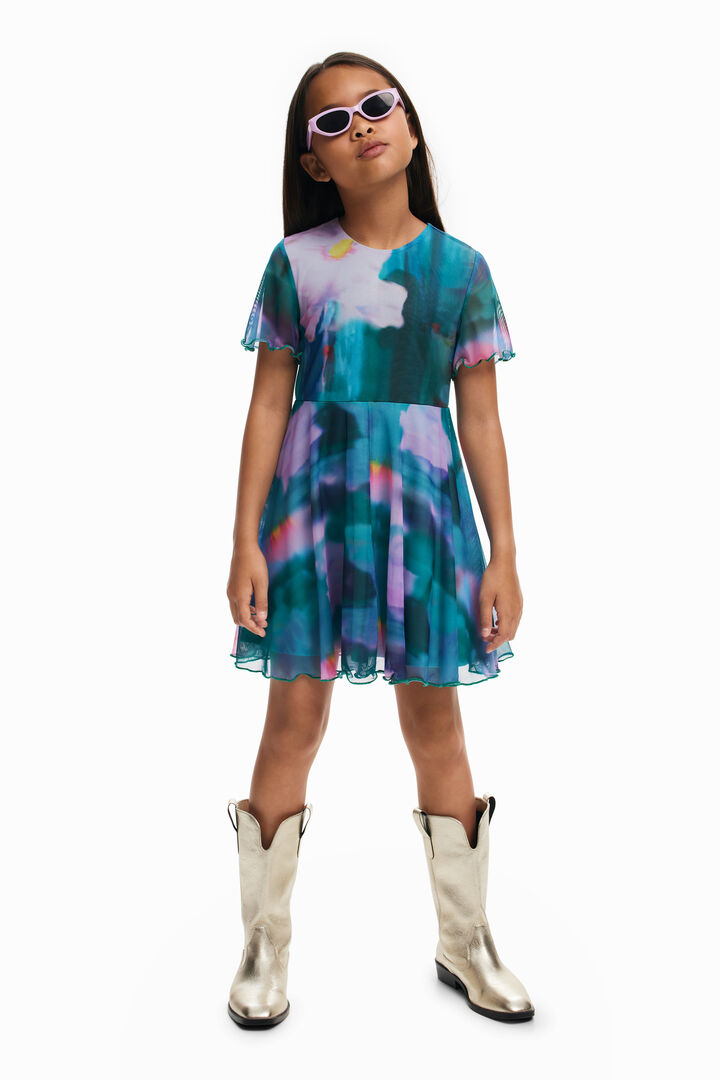 Pleated skirt dress