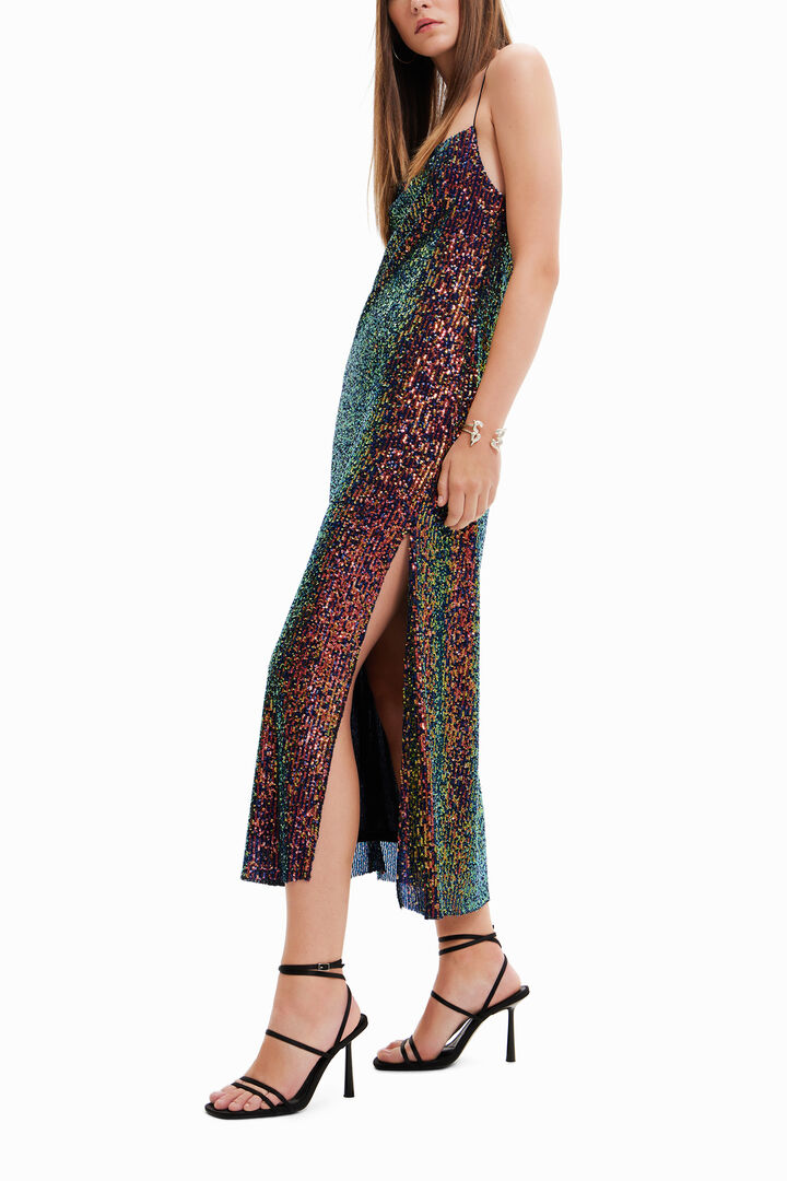 Sequin midi dress | Desigual
