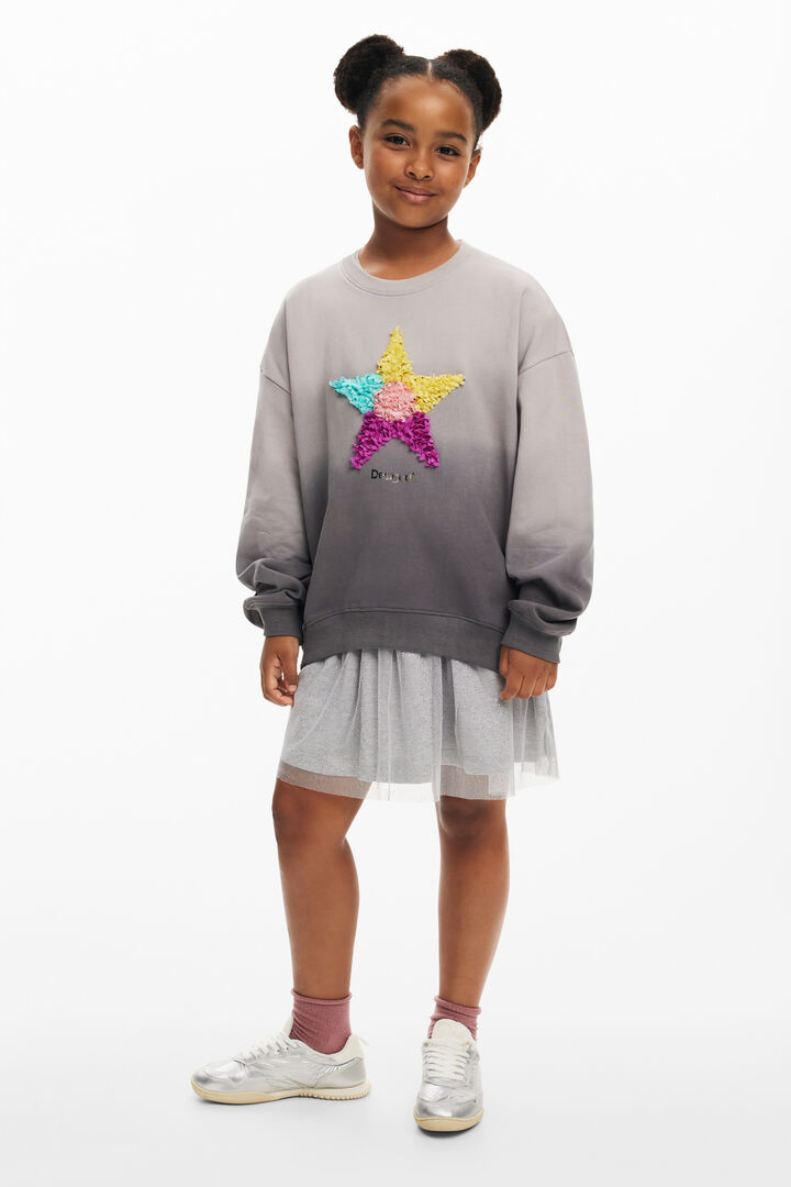 Gradient star sweatshirt
