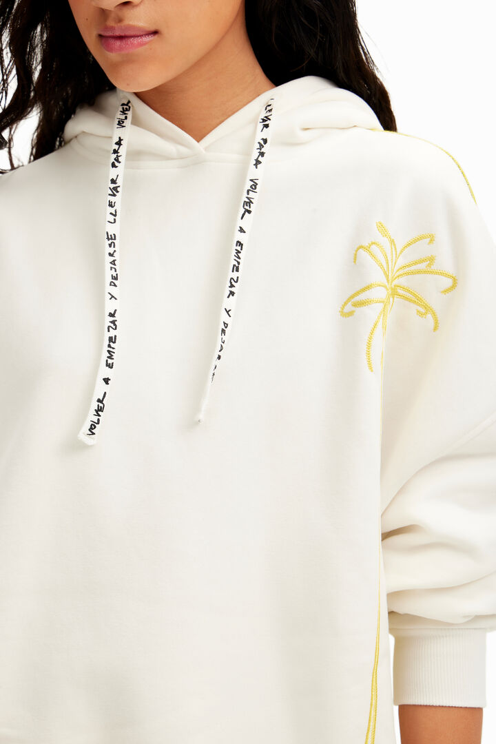Oversize palm tree hoodie | Desigual