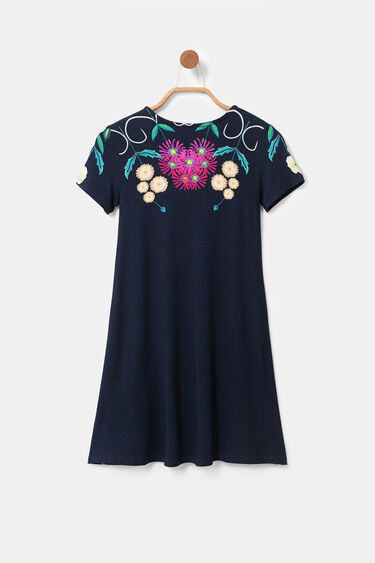 T Shirt Kleid Blumen Desigual Com