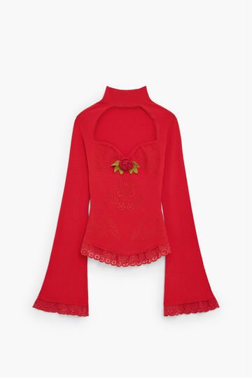 maglione con scollo a cuore | Desigual