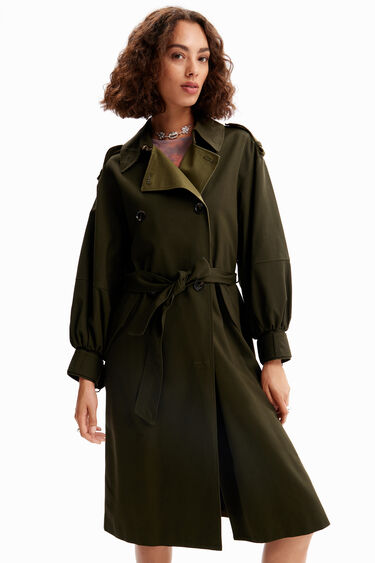 Trench oversize cintura | Desigual