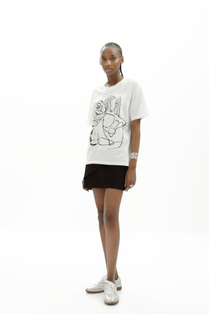 Arty illustration T-shirt | Desigual