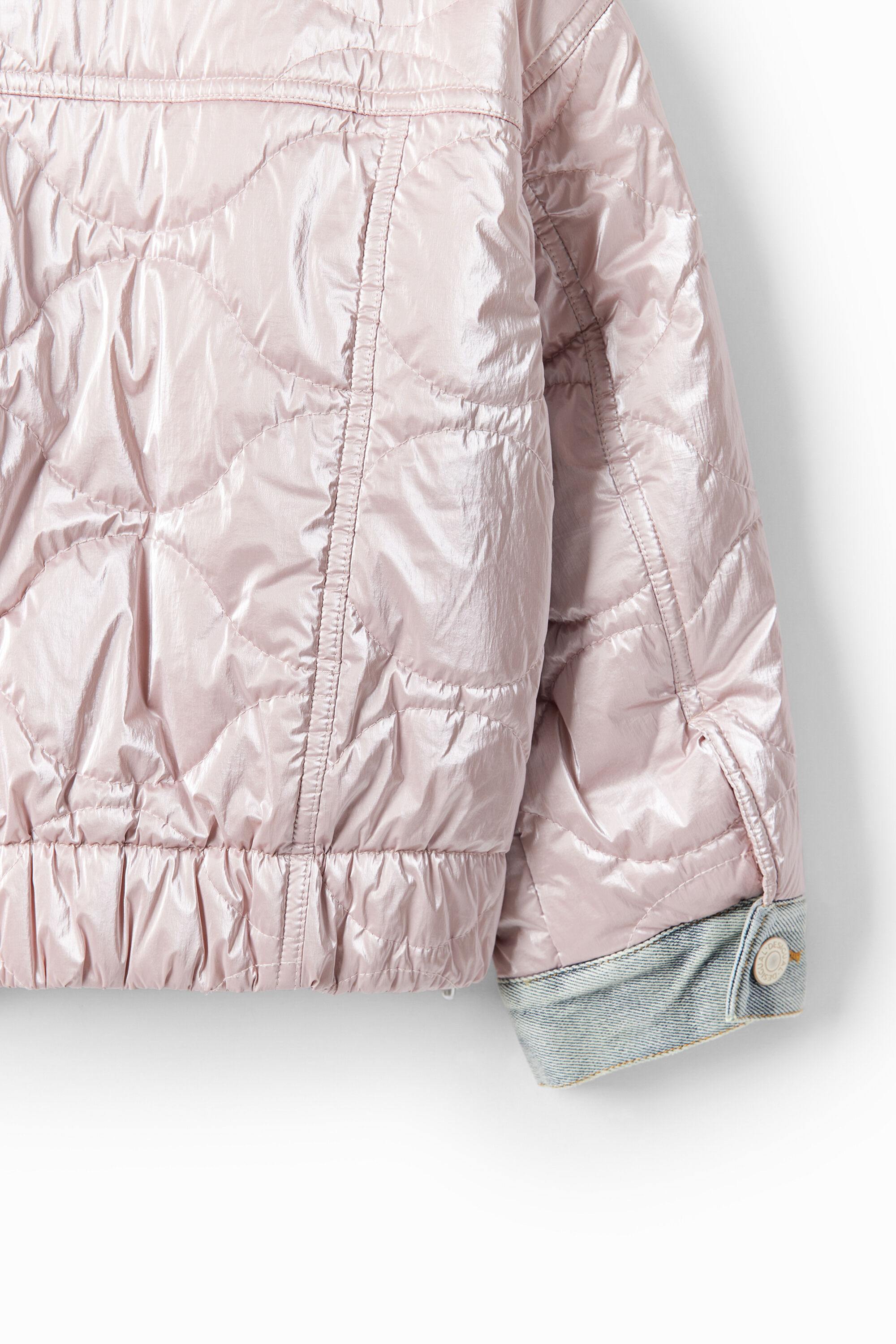 Metallic bomber jacket