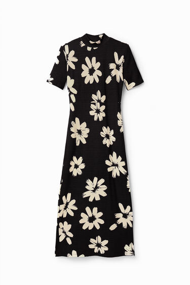 Vestido midi slim flores arty | Desigual