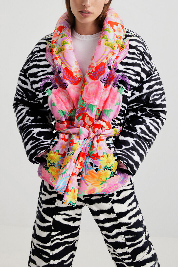 Oversized quilted coat | Desigual