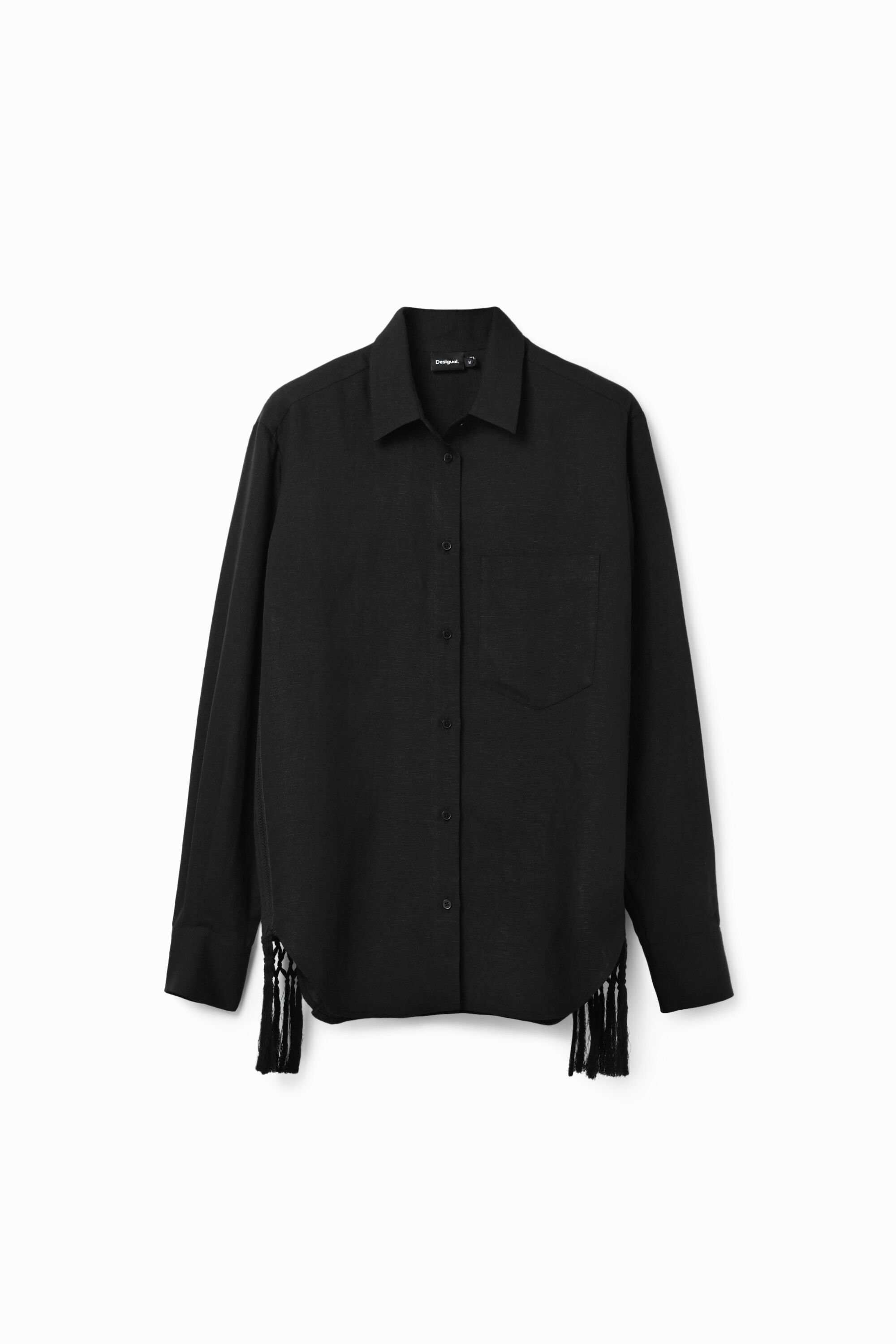 Chemise oversize femme noir outlet