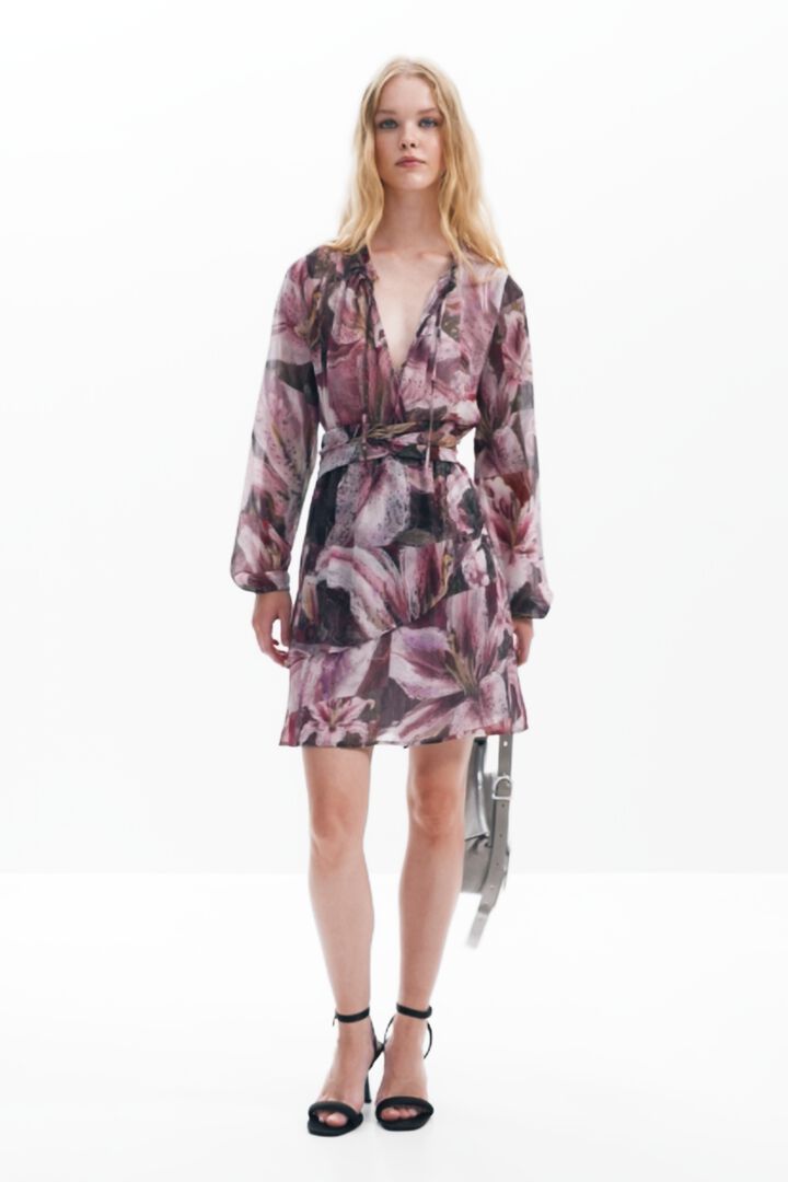 Orchidea mintás ruha | Desigual