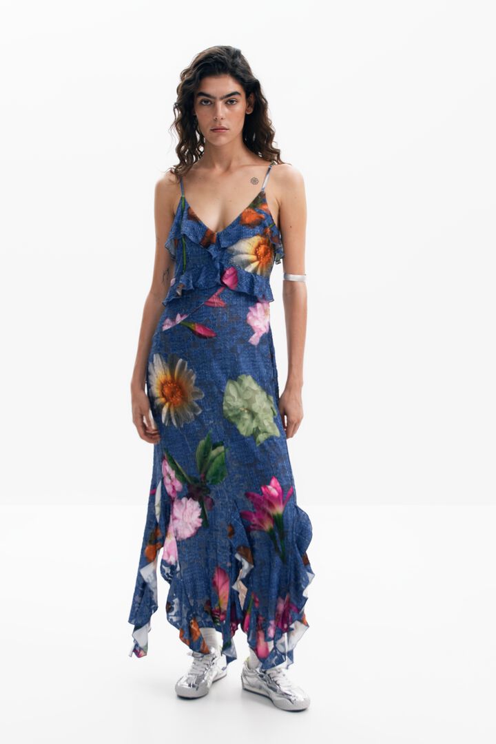 Robe midi à fleurs | Desigual