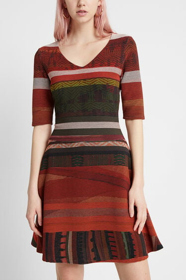 Boho striped dress | Desigual