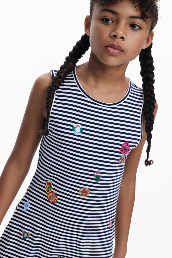 Embroidered cut-out dress | Desigual