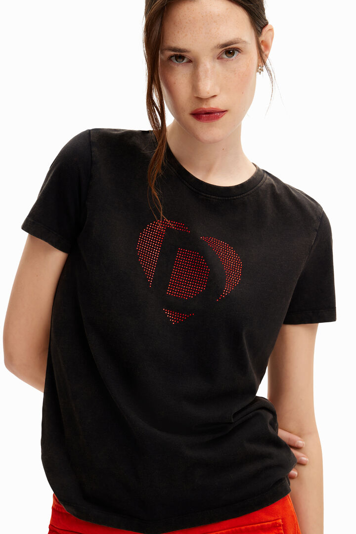 T-shirt imagotype strass | Desigual