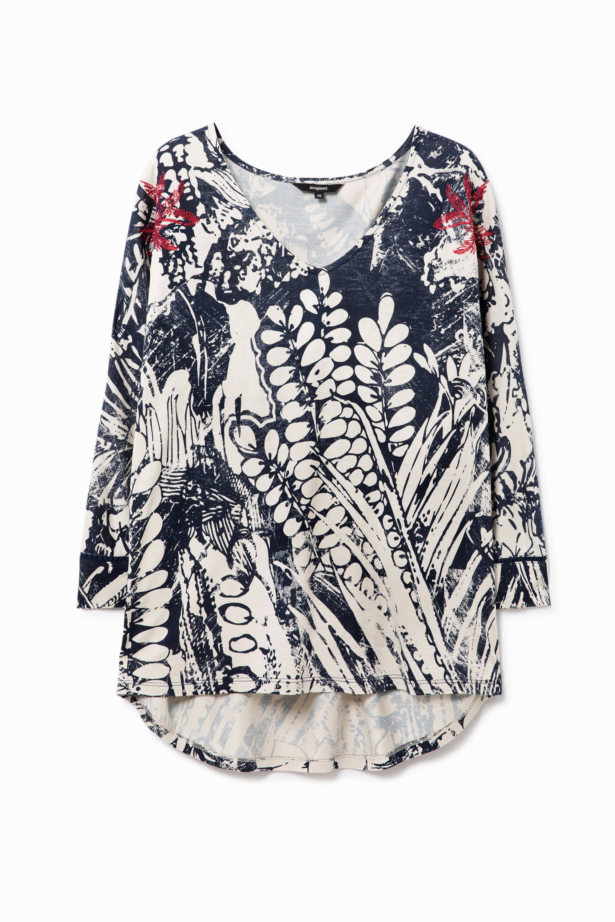 Floral jacquard T-shirt