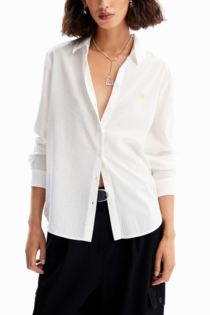 Textured stripy shirt | Desigual