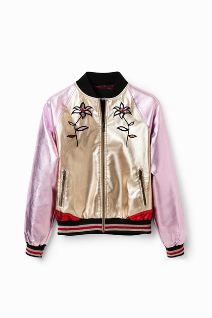 Jaqueta bomber metal·litzada