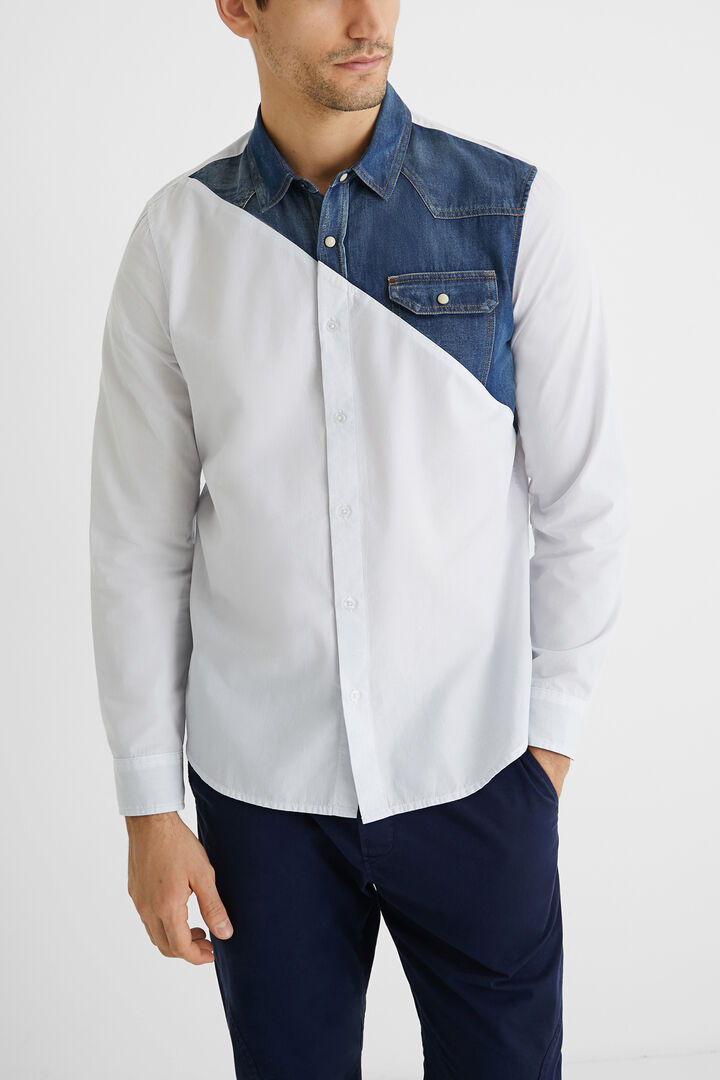 Camisa popelín reserva vaquera | Desigual